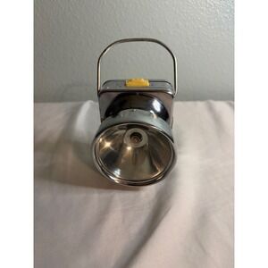 Vintage Cycle Chrome Flashlight Lantern Portable Metal Handheld Light Retro Tool